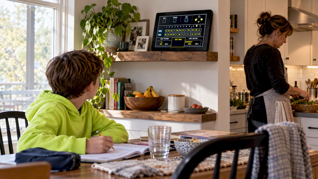 Family using LiveWire Board without phones