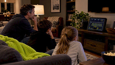 Family following NBA scores on LiveWire Board